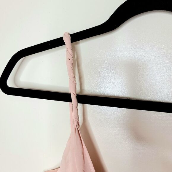 BCBG MaxAzria | NWT Silk Blush Ruffle Dress - Picture 5 of 6